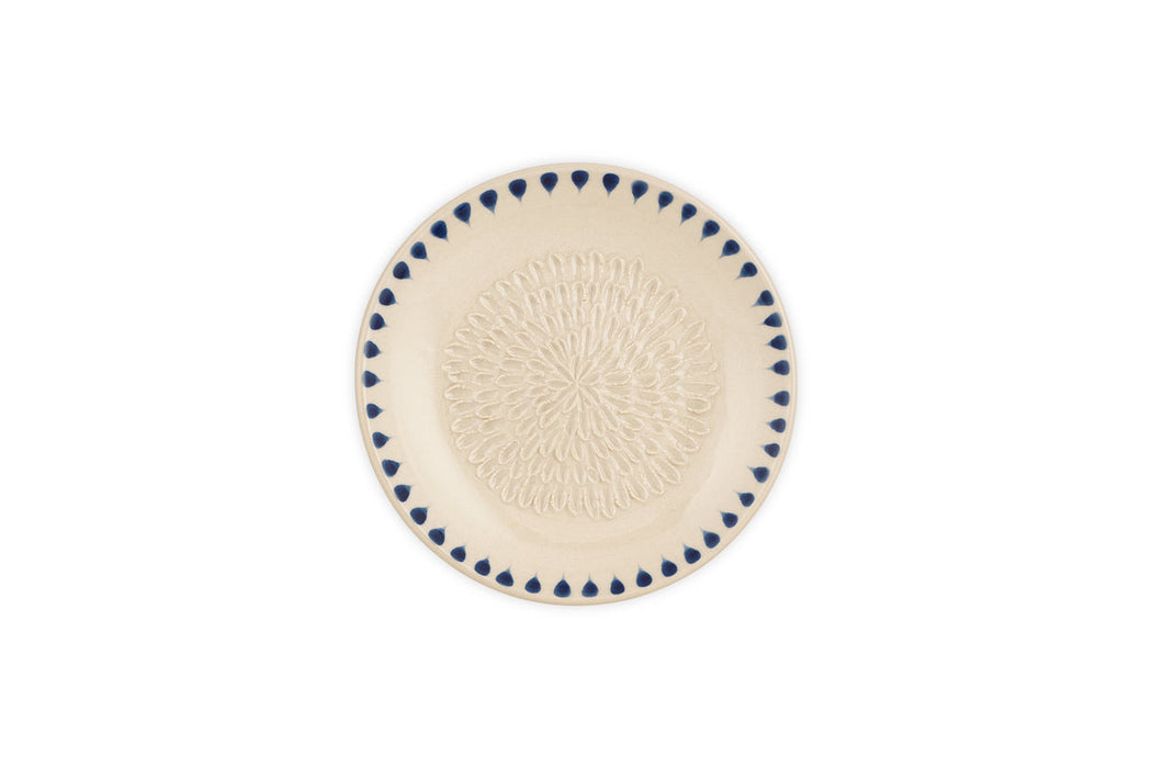 Indigo Drop Garlic Grater Cream Indigo