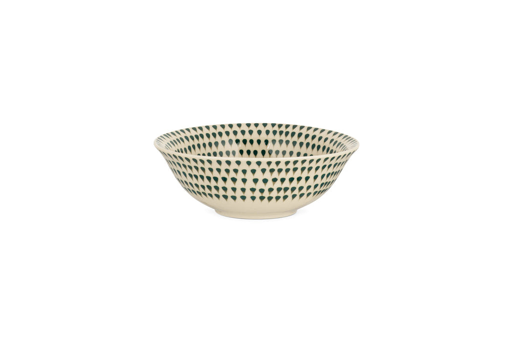 Juniper Drop Dinnerware Set - Cream & Juniper Set of 12