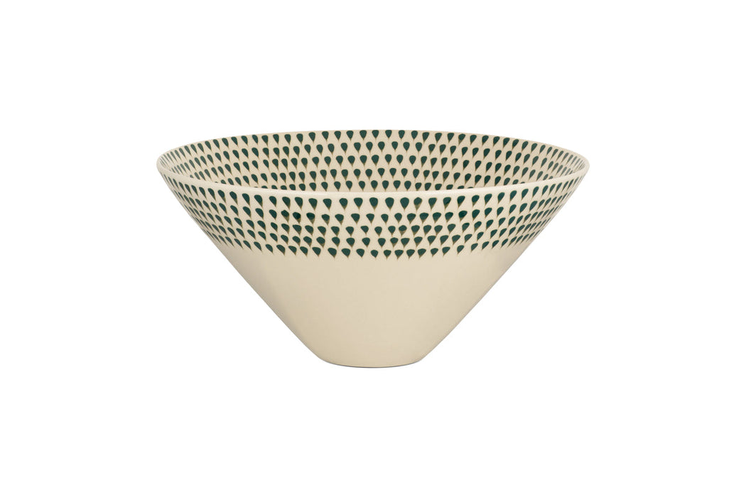 Juniper Drop Serving Bowl Cream Juniper Large