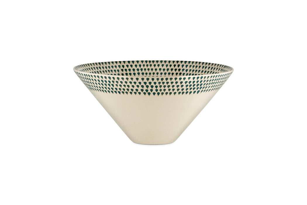 Juniper Drop Serving Bowl Cream Juniper Medium