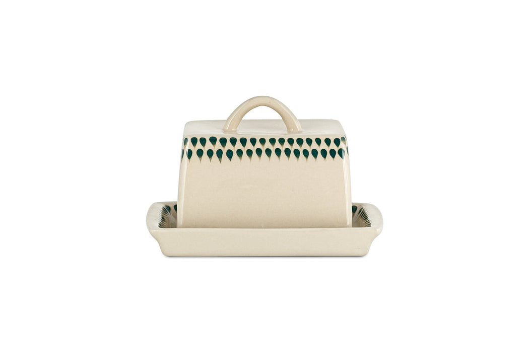 Juniper Drop Butter Dish Cream Juniper