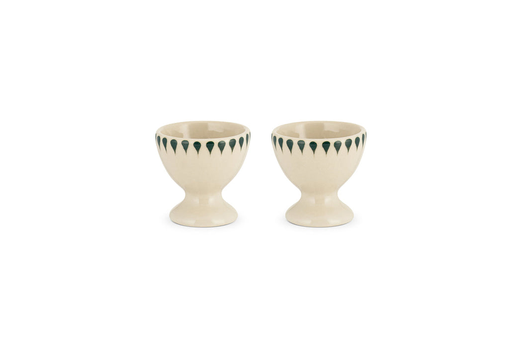 Juniper Drop Egg Cups Cream Juniper Set Of 2
