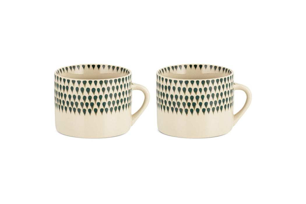 Juniper Drop Mug Cream Juniper Large Set Of 2