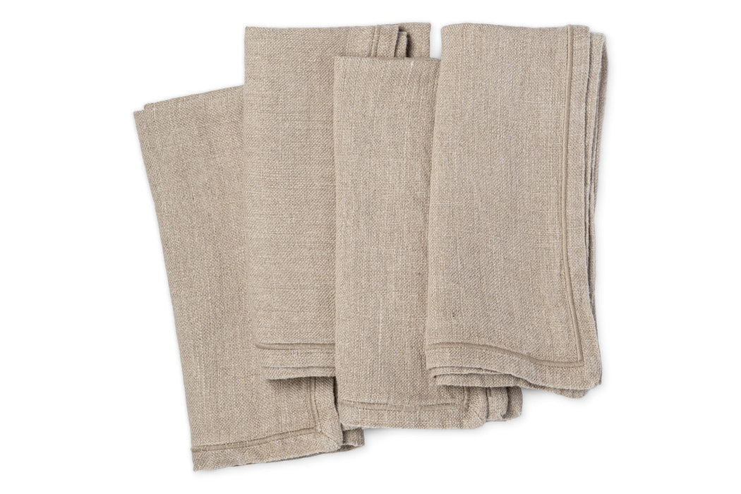 Junto Linen Napkin Natural Set Of 4