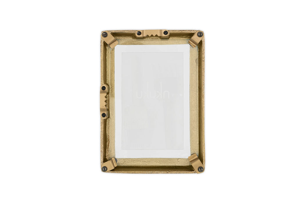 Jahala Wall Hung Photo Frame - Antique Brass - Antique Brass - Large