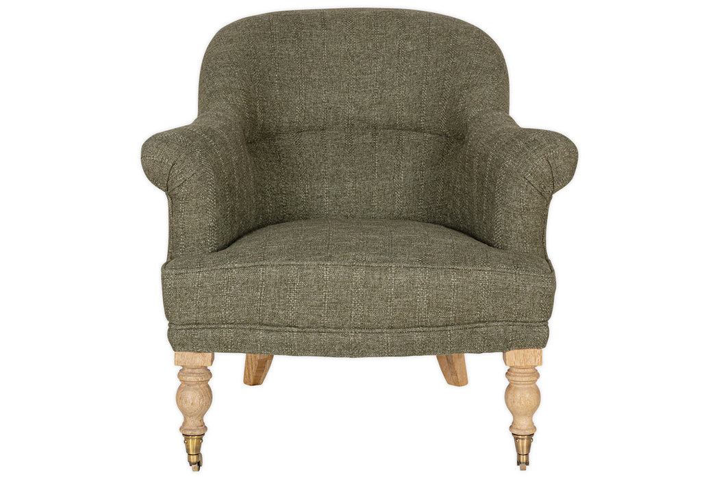 Kiana Cotton Armchair Moss