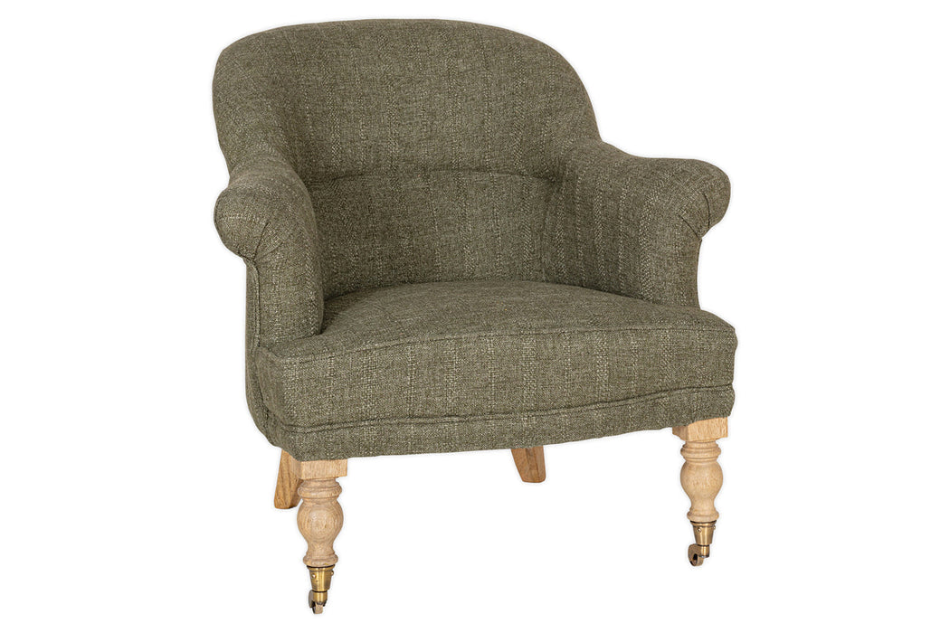 Kiana Cotton Armchair Moss