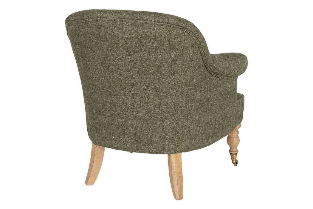Kiana Cotton Armchair Moss