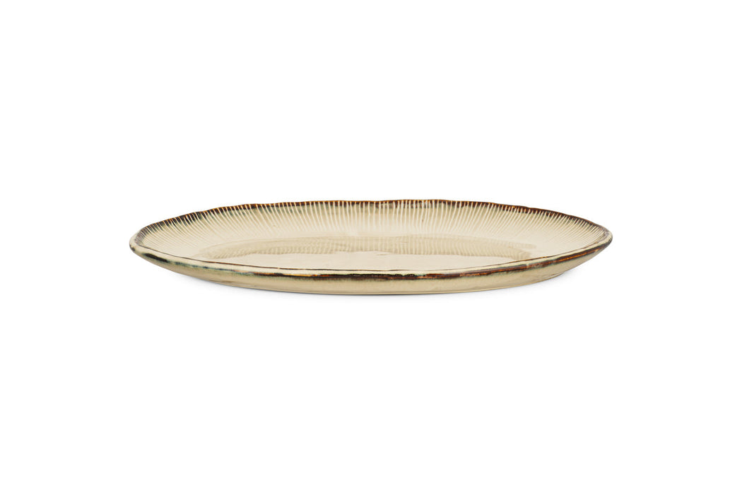 Malia Large Oval Platter - Cream