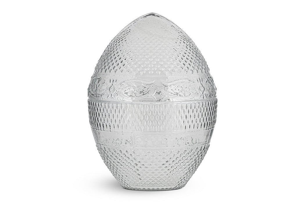 Essan Recycled Glass Opening Egg - Clear