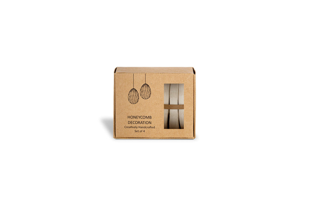 Piani Hanging Paper Decoration - Cream - Set of 4