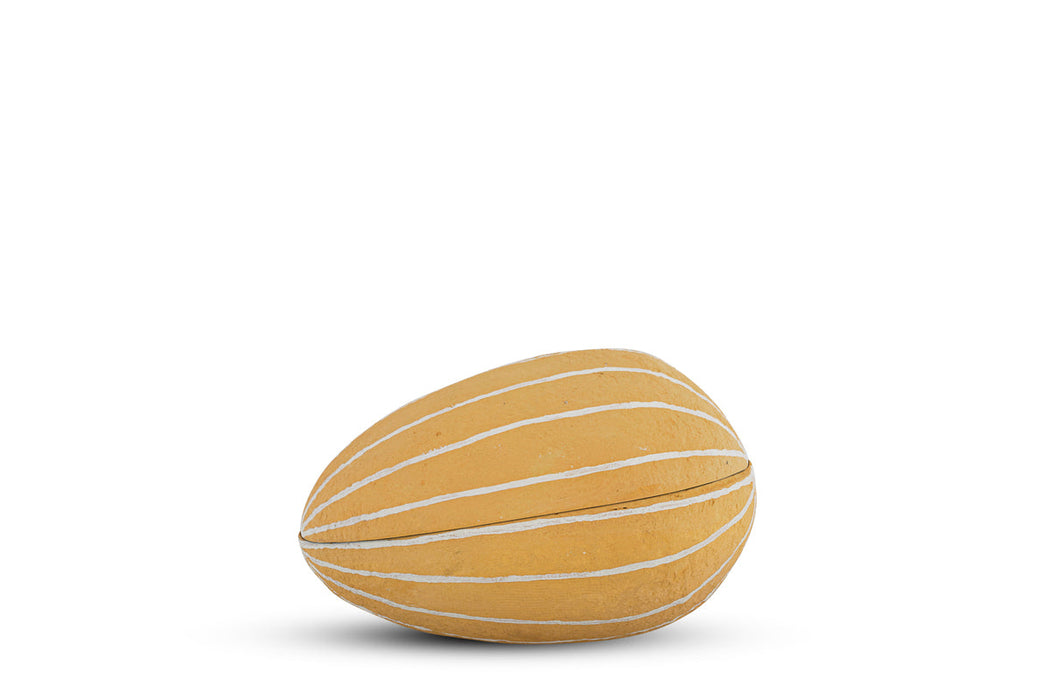 Surya Recycled Cotton Paper Side Opening Egg Ochre Cream