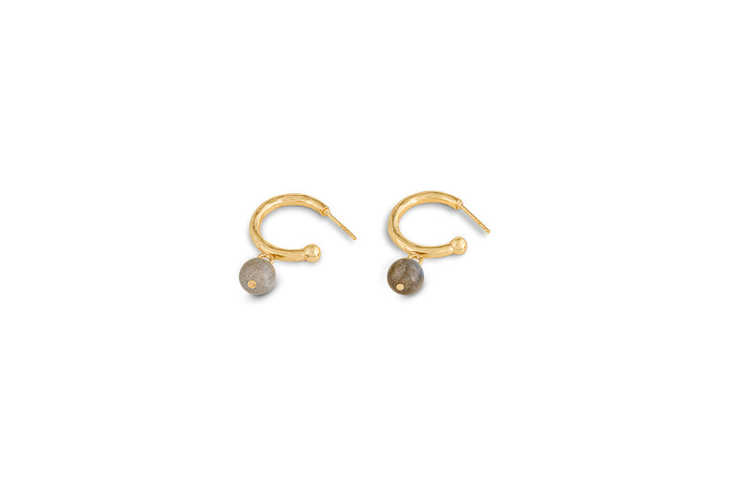 Marai Labradorite Earrings Labradorite Gold