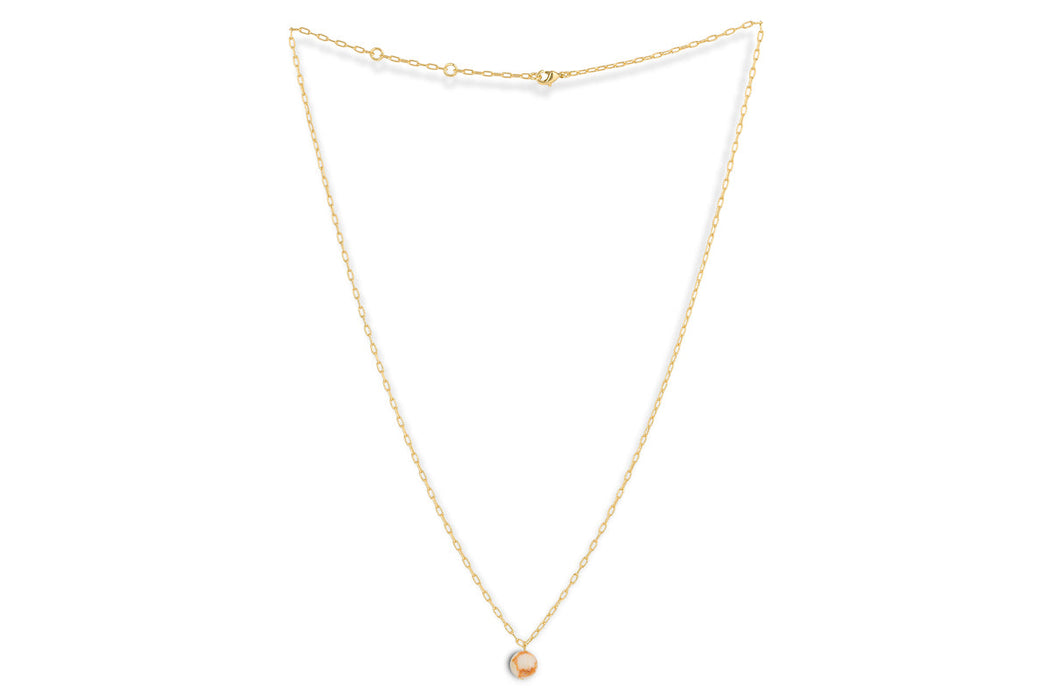 Cerita Rhodochrosite Necklace Rhodochrosite Gold