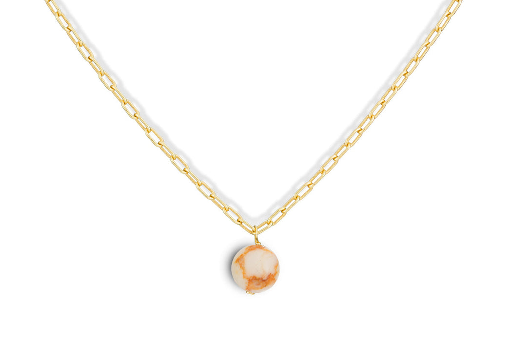 Cerita Rhodochrosite Necklace Rhodochrosite Gold