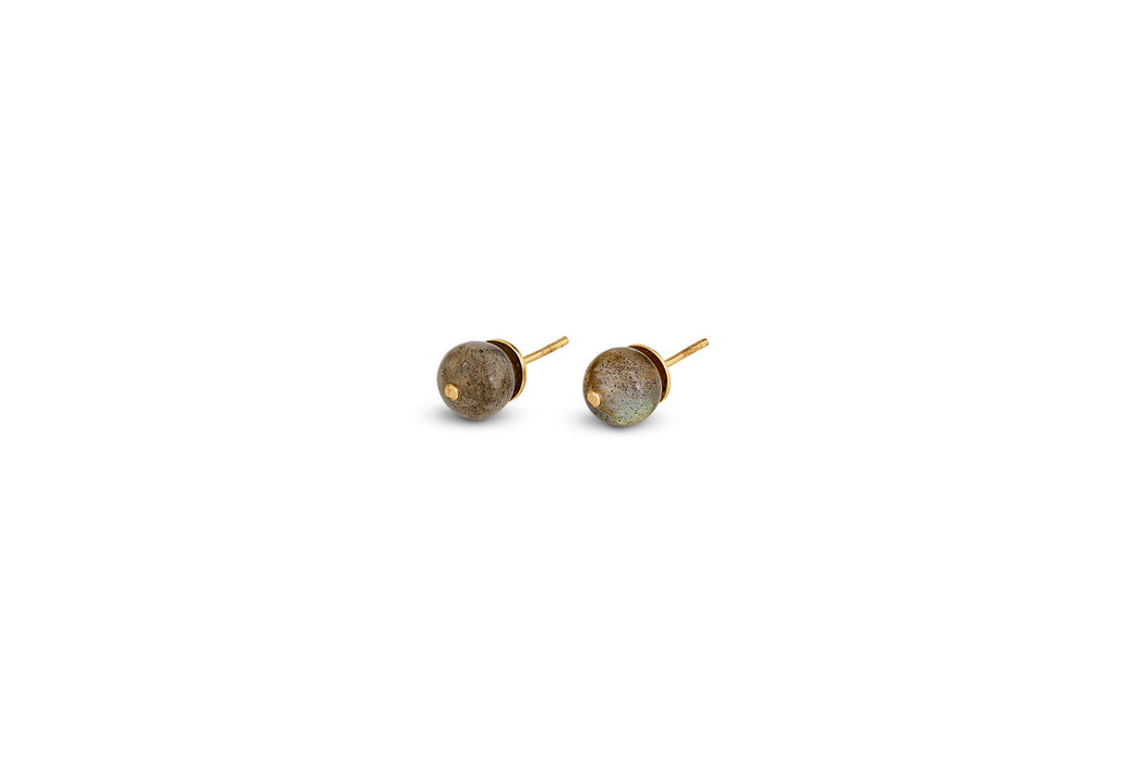 Marai Labradorite Stud Earirngs Labradorite Gold