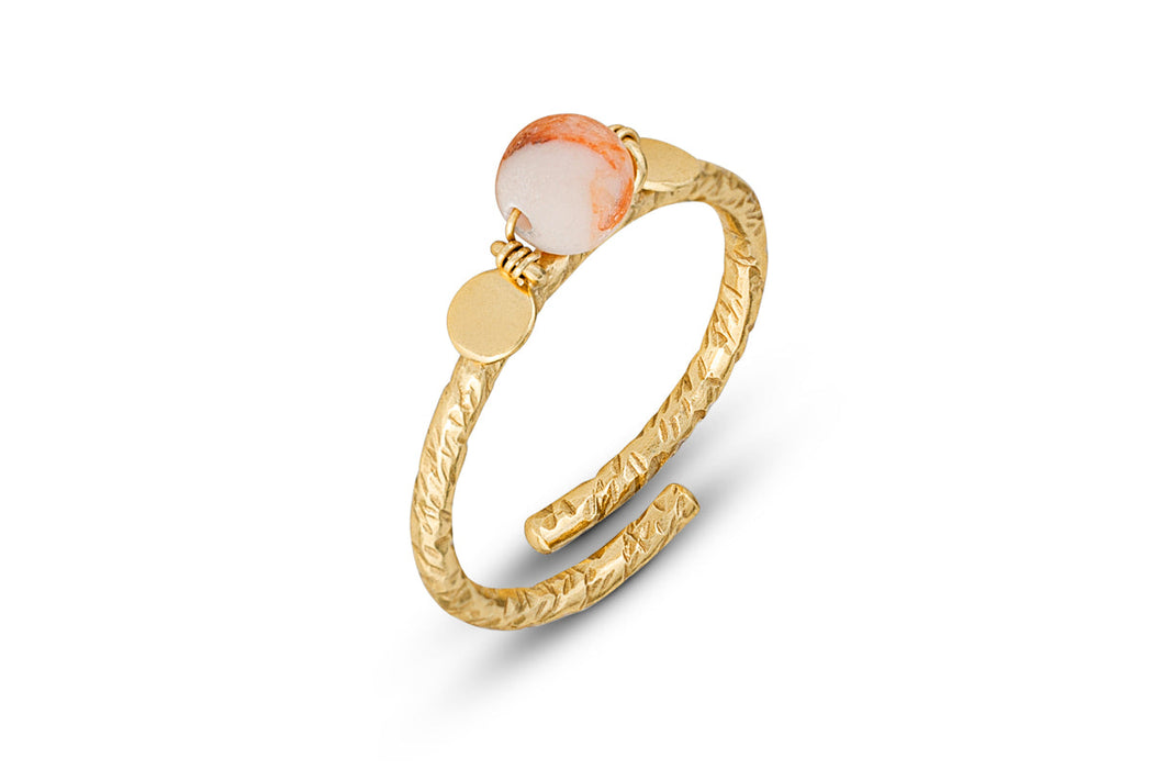 Cerita Rhodochrosite Ring Rhodochrosite Gold