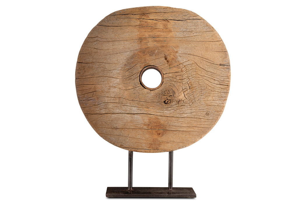 Cala Reclaimed Wood Objet On Stand Natural