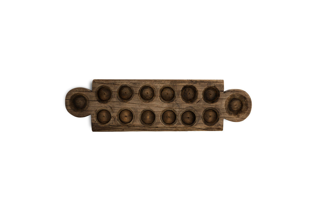 Makala Reclaimed Wood Tealight Holder - Natural