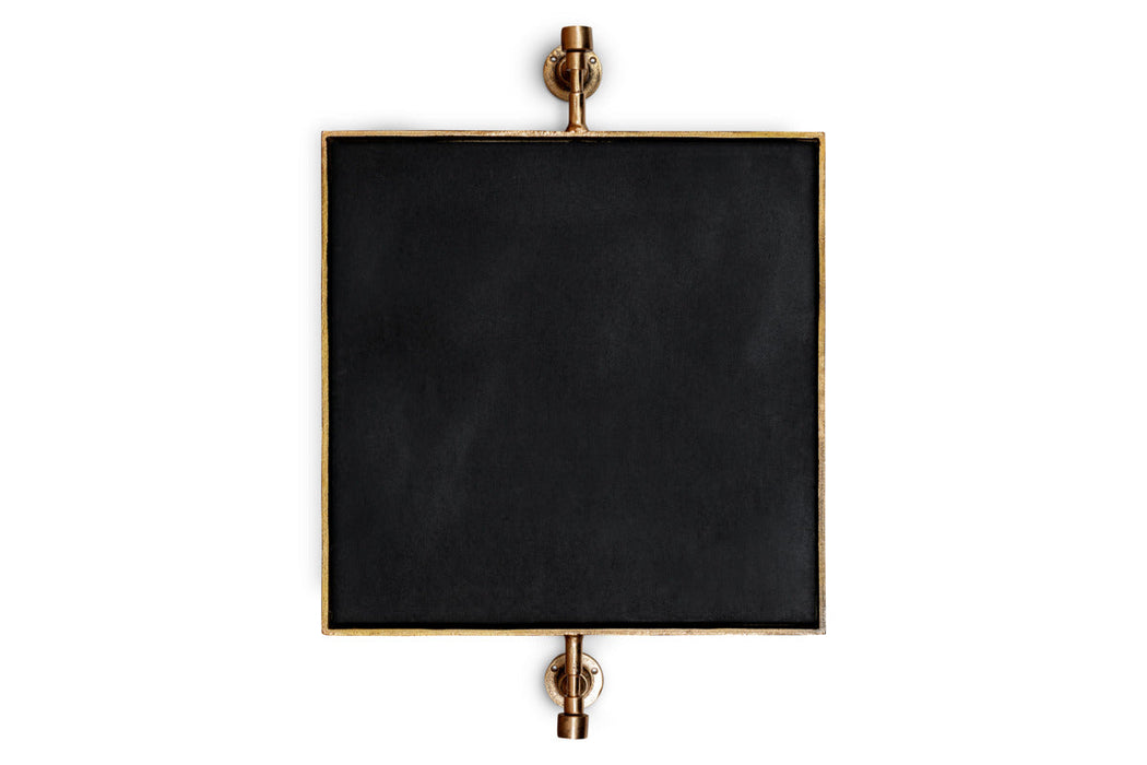 Visala Square Swivel Wall Mirror - Antique Brass - Square