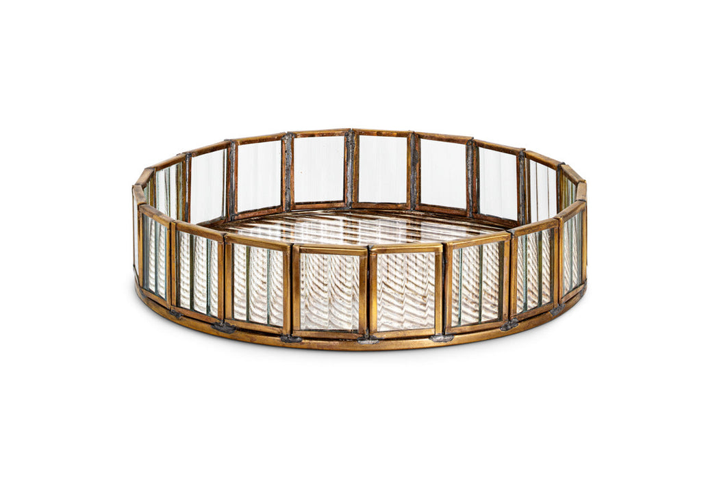 Ruaka Glass Vanity Tray Brass