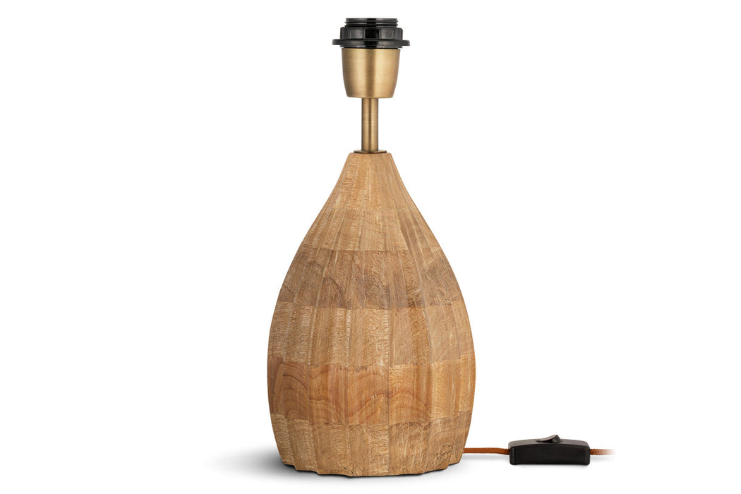 Awaa Mango Wood Bedside Table Lamp Natural