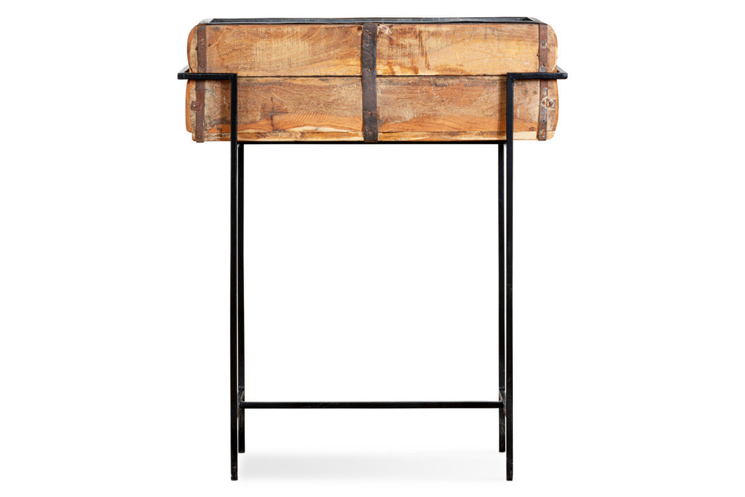 Amazzi Indoor Planter Stand - Natural & Black