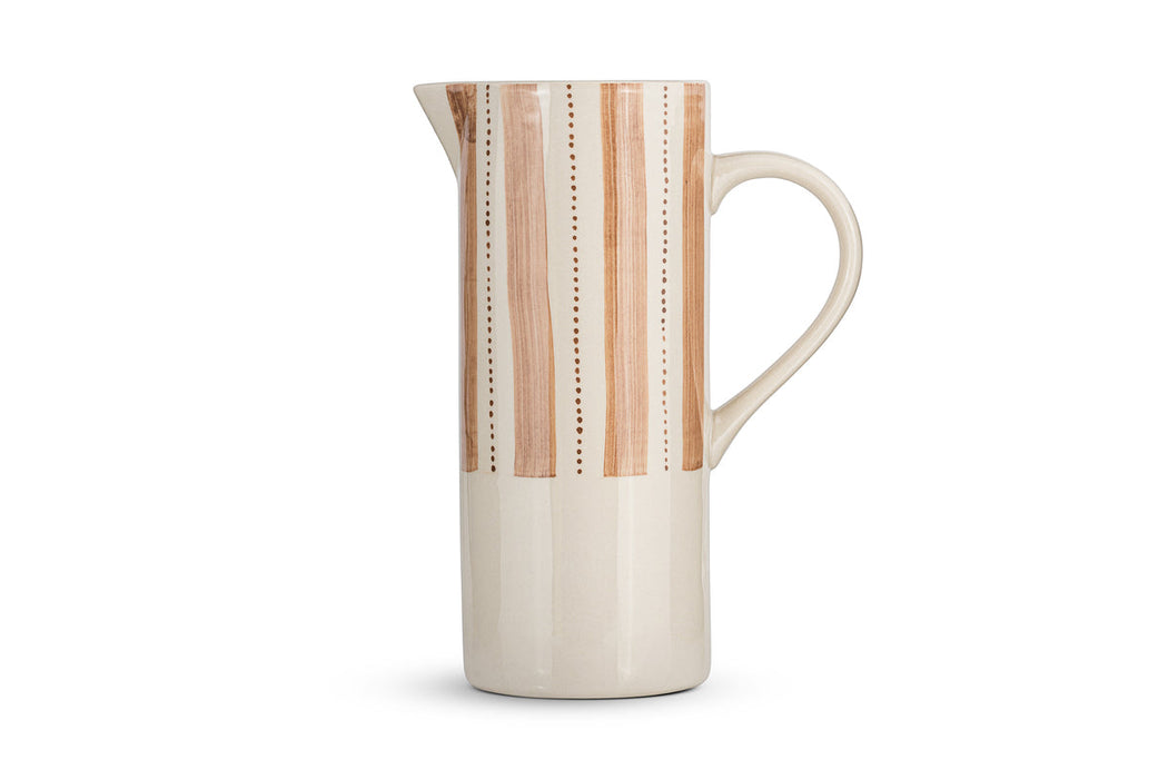 Patthar Jug Cream Clay Large