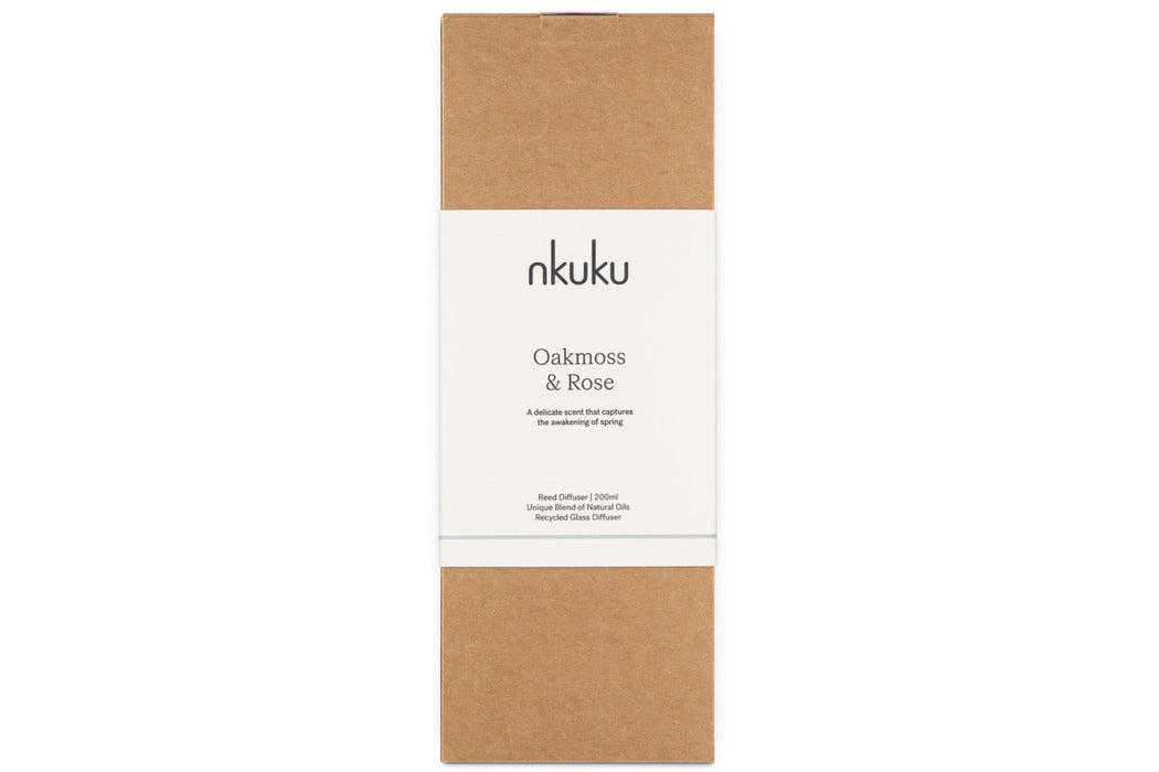 Oakmoss Rose Scented Reed Diffuser Yellow