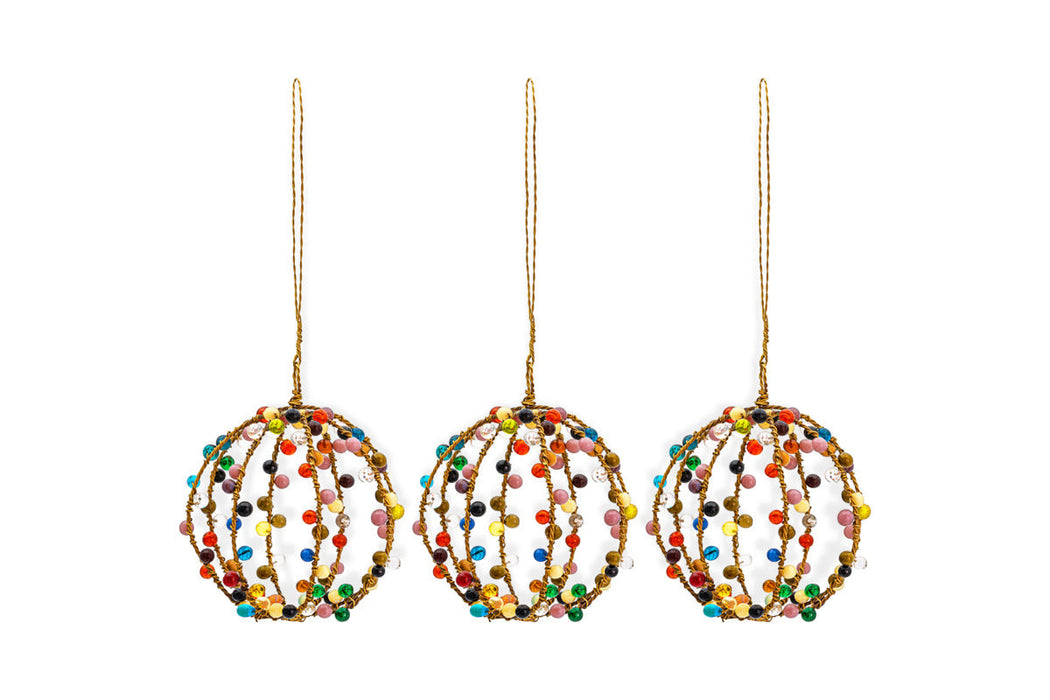 Jajan Baubles Mixed Colour Set Of 3