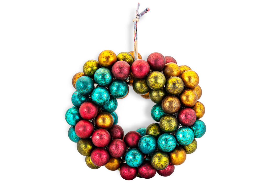 Mini Oko Bauble Wreath Mixed Matt