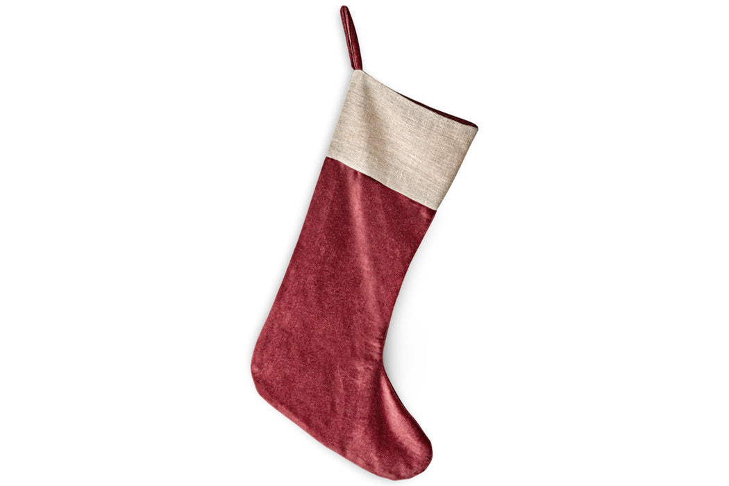 Karru Cotton Velvet Stocking Red