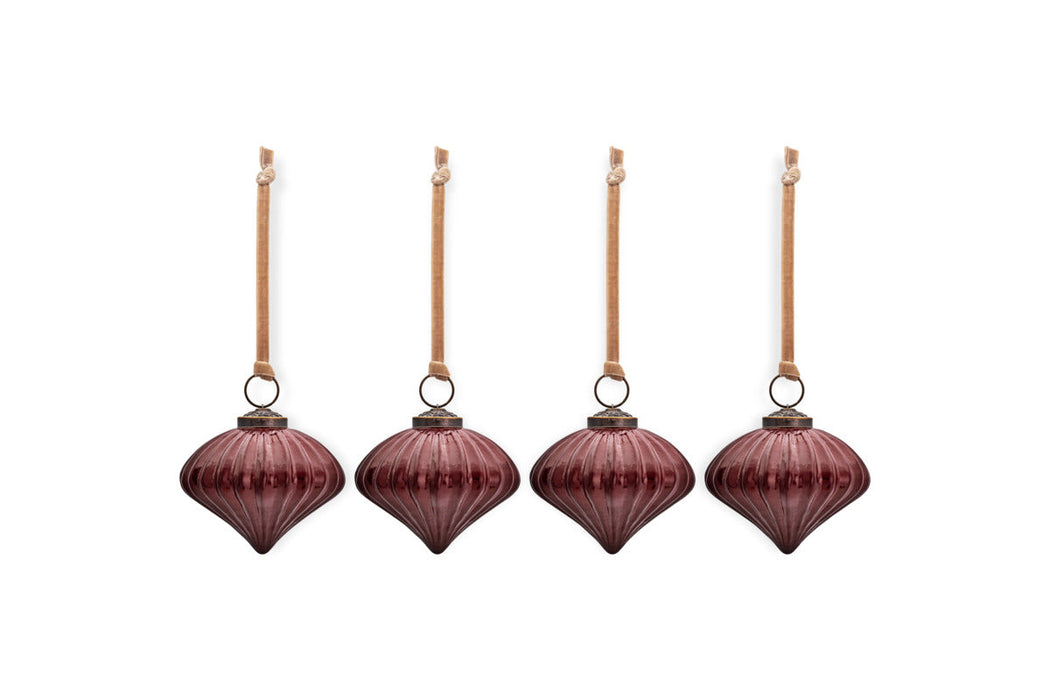 Nagala Baubles Merlot Set Of 4