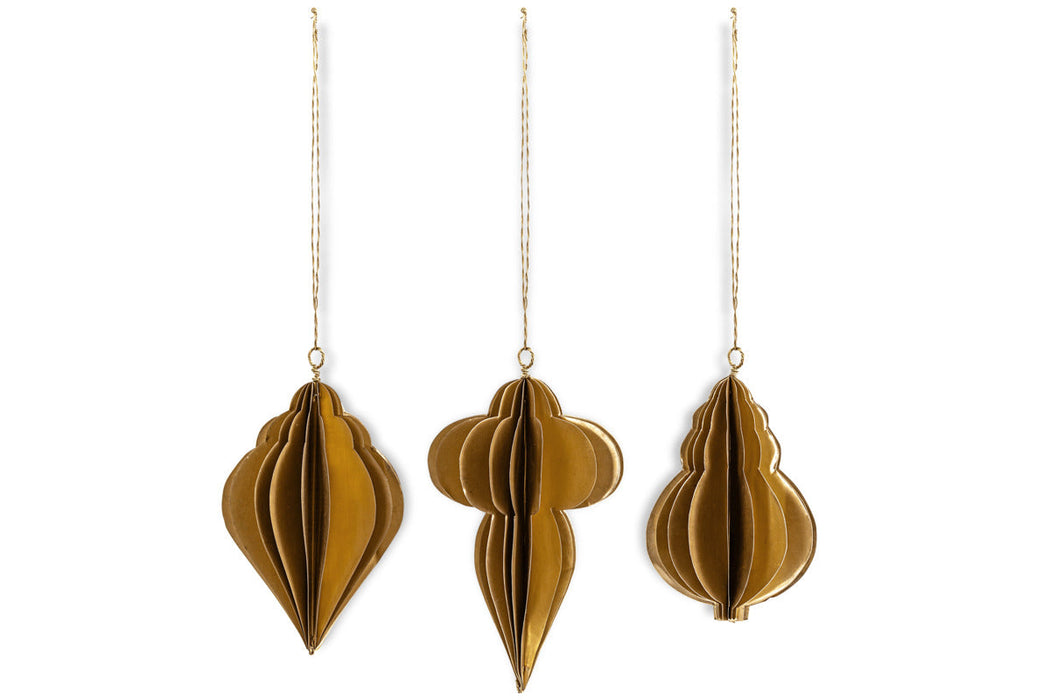 Amata Baubles - Antique Brass - Set of 3