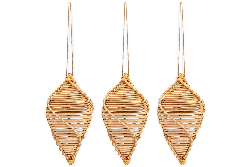 Sempala Wicker Baubles Natural Set Of 3