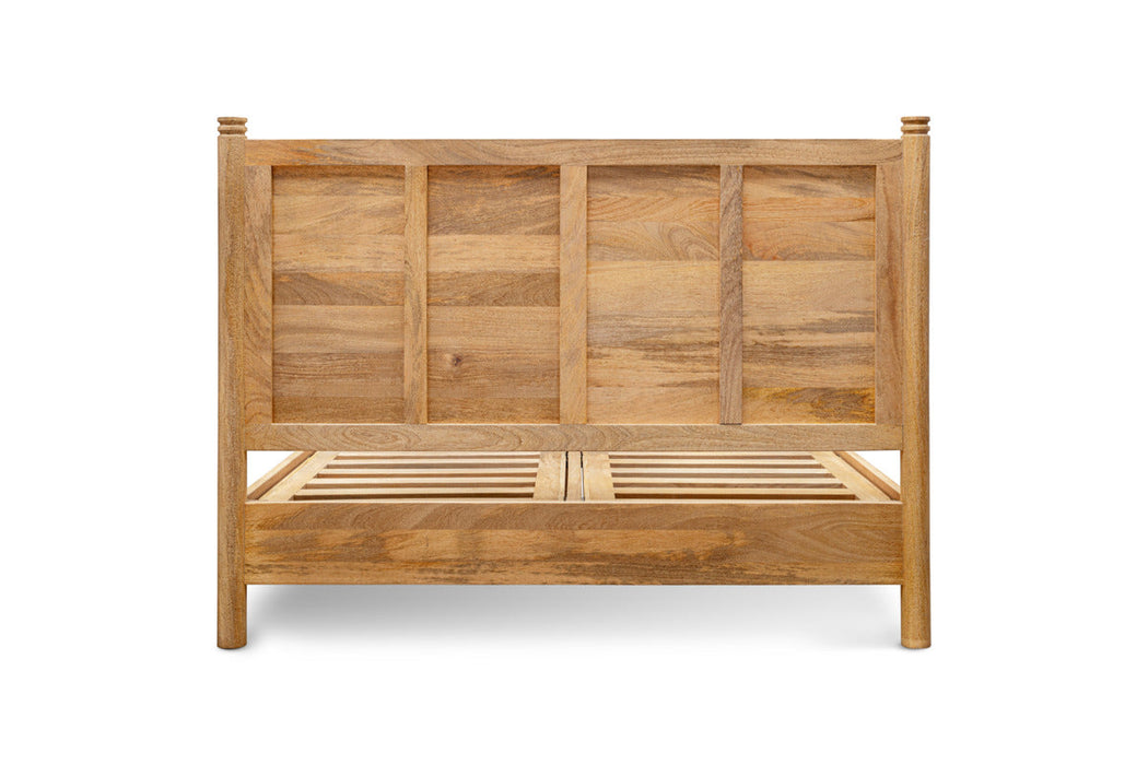 Sri Mango Wood Bed - Moss