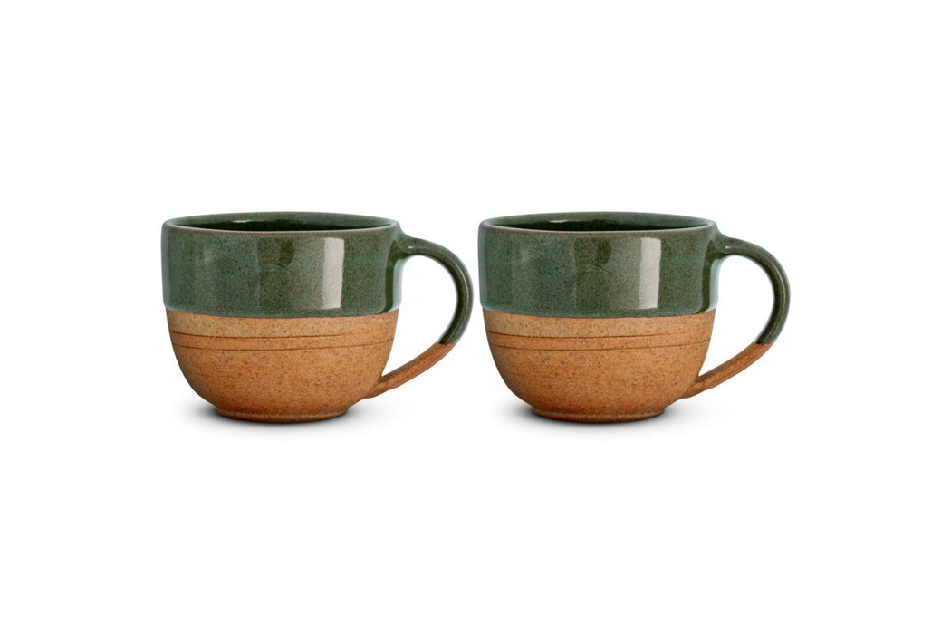 Mali Coffee Mug - Forest Green - Small Set of 2