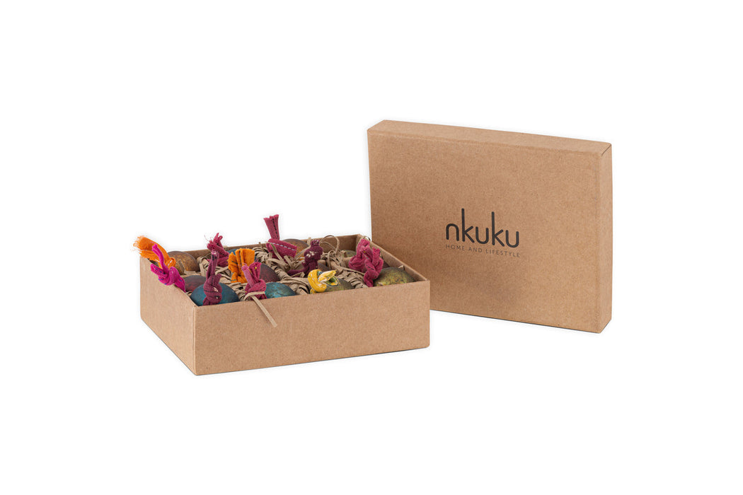 Oko Mini Baubles Mixed Matt Set Of 12