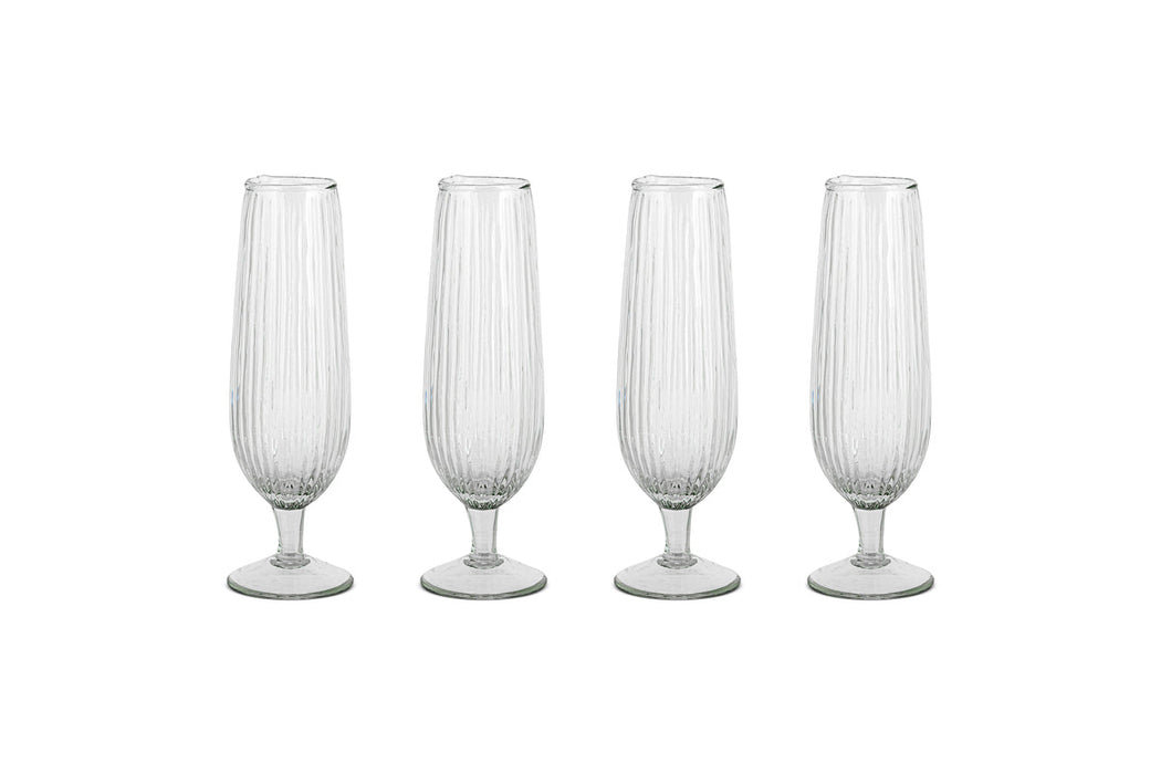 Otuba Champagne Flute Clear Set Of 4