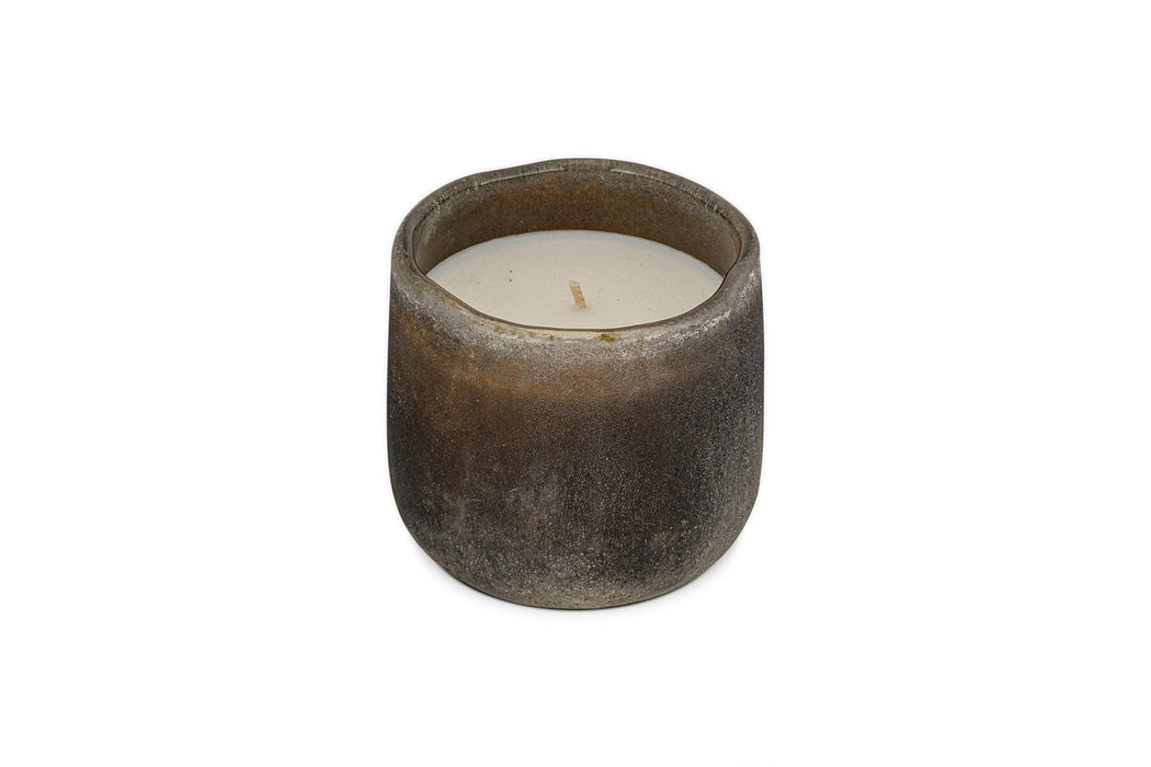 Cedarwood & Fig 1 Wick Scented Candle - Frosted Black