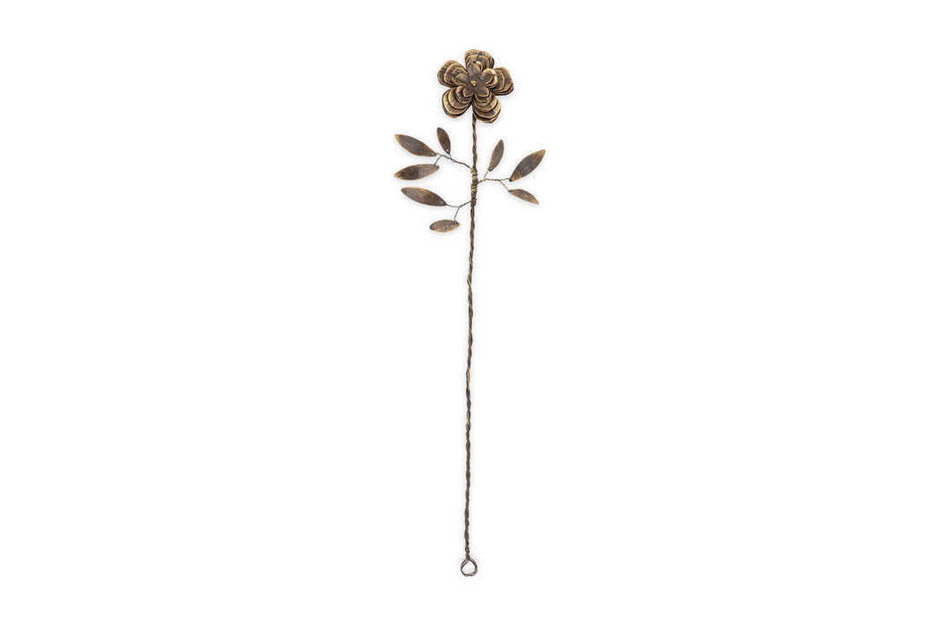 Svara Stem Rose Antique Brass