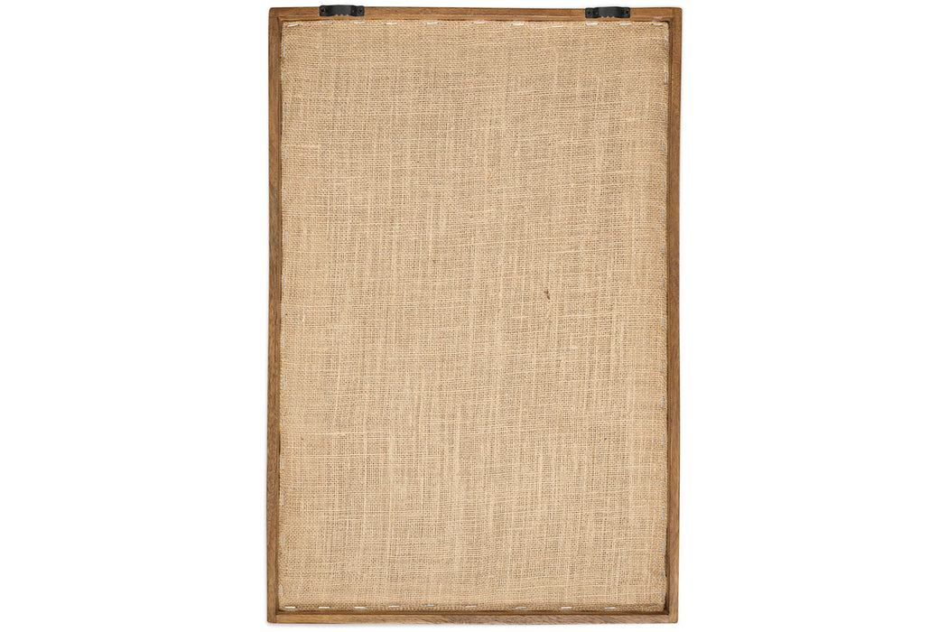 Samaya Hand Stitched Wall Art Natural