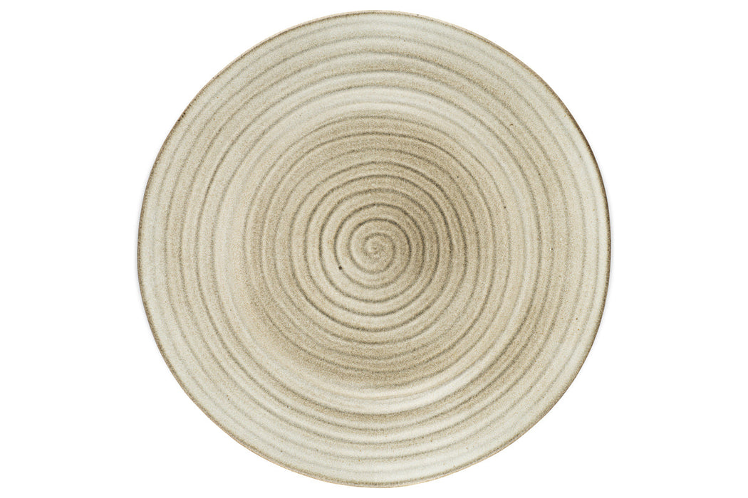 Valinha Earthenware Round Platter - Grey