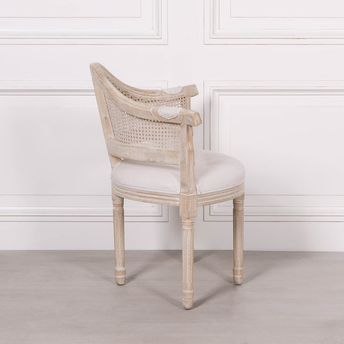 Wooden Louis Upholstered Corner Chair Copy