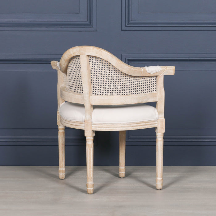 Wooden Louis Upholstered Corner Chair Copy