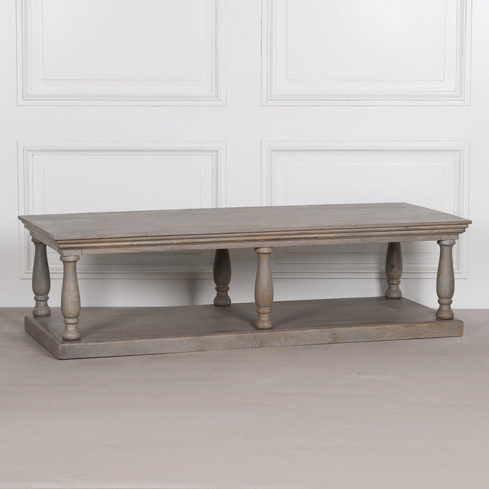 Rustic Column Coffee Table