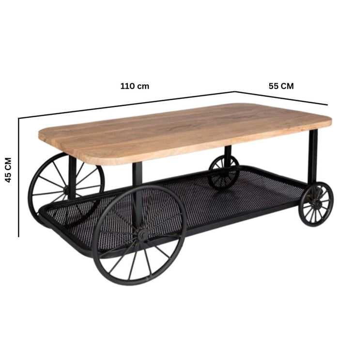 Craft Wheel Coffee Table