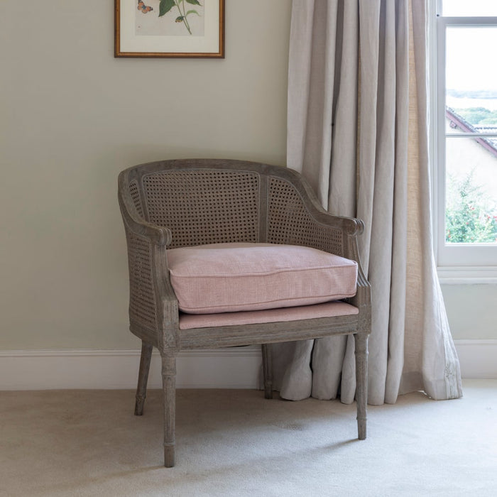 Sari Rattan Chair Powder Pink