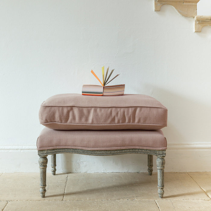 Tilda Footstool With Cushion Powder Pink