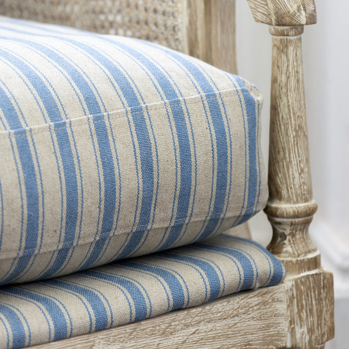 Batavia Chair Ticking Stripe Blue